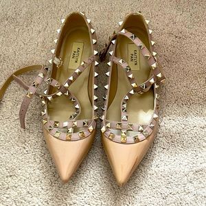 Kaitlyn Pan Rockstud Style Flats, 7.5